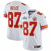 Youth Nike Chiefs 87 Travis Kelce White 2020 Super Bowl LIV Vapor Untouchable Limited Jersey,baseball caps,new era cap wholesale,wholesale hats